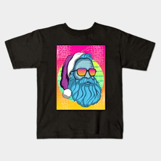 Santa in Shades Kids T-Shirt
